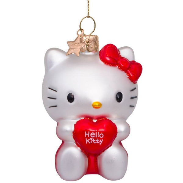 VONDELS Ornament glass Hello Kitty w heart