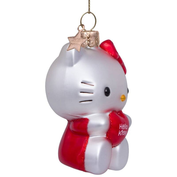 VONDELS Ornament glass Hello Kitty w heart