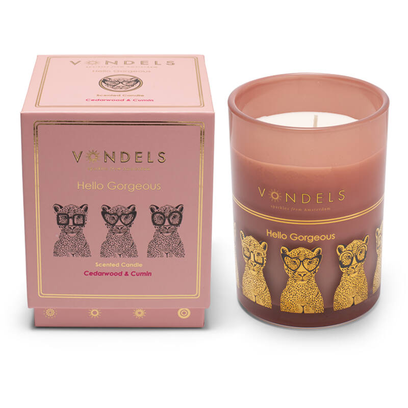 VONDELS Scented candle Hello Gorgeous old pink 250gr