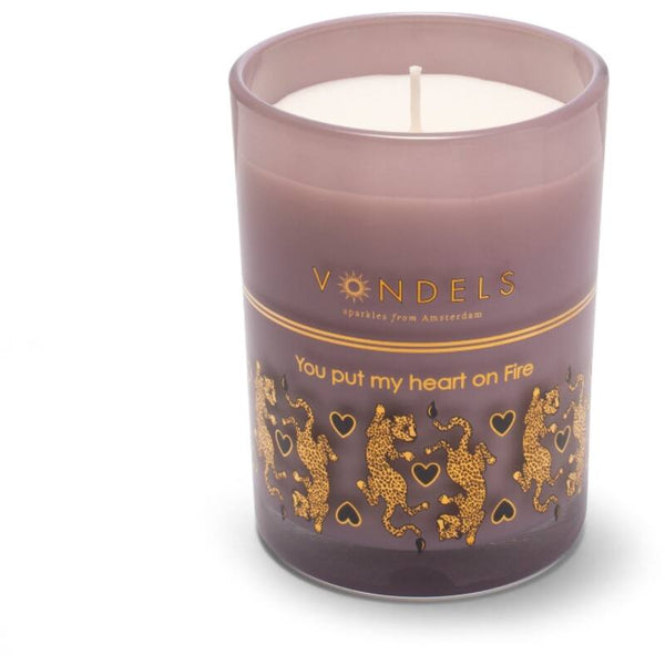 VONDELS Scented candle You Put my Heart On Fire lilac 250gr