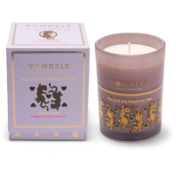 VONDELS Scented candle You Put my Heart On Fire lilac 250gr