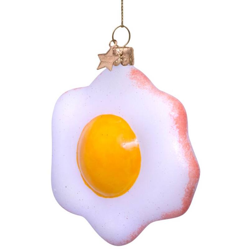 VONDELS Ornament glass fried egg