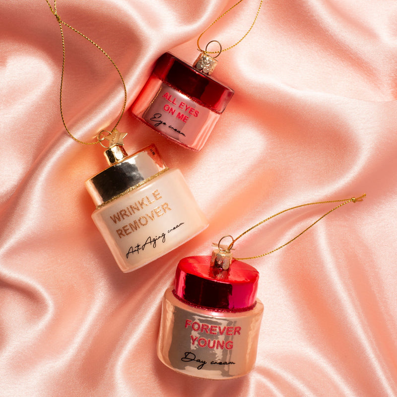 VONDELS Ornament glass pink day cream H5cm