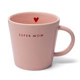 VONDELS Tea cup ceramic SUPER MOM pink 350ml
