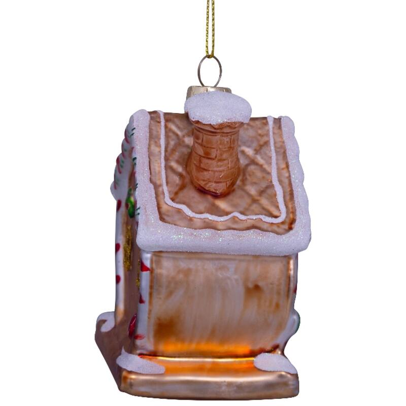 VONDELS Ornament glass gingerbread house multi