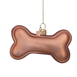 VONDELS Ornament glass dog bone H5cm