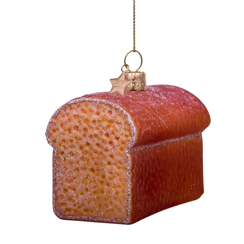 VONDELS Ornament glass whole bread H5cm