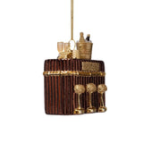 VONDELS Ornament glass brown cocktail bar H8cm