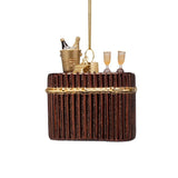 VONDELS Ornament glass brown cocktail bar H8cm