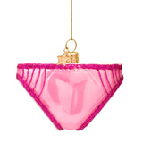 VONDELS Ornament glass shiny bubblegum pink panties
