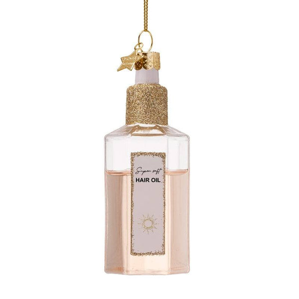 VONDELS Ornament glass bottle w hair oil H11cm