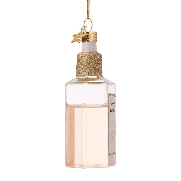 VONDELS Ornament glass bottle w hair oil H11cm