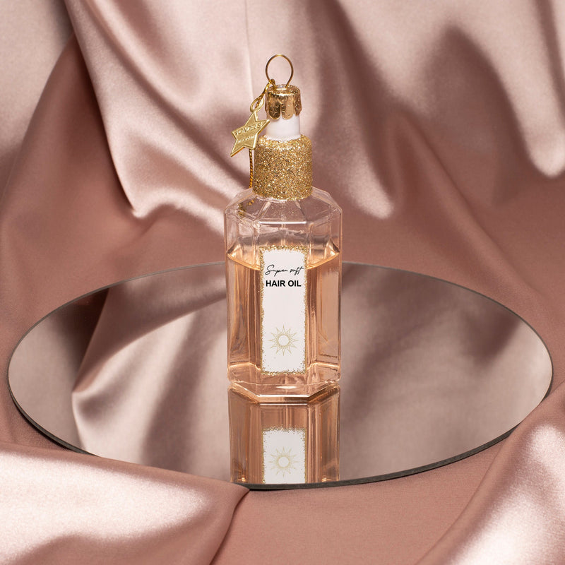 VONDELS Ornament glass bottle w hair oil H11cm