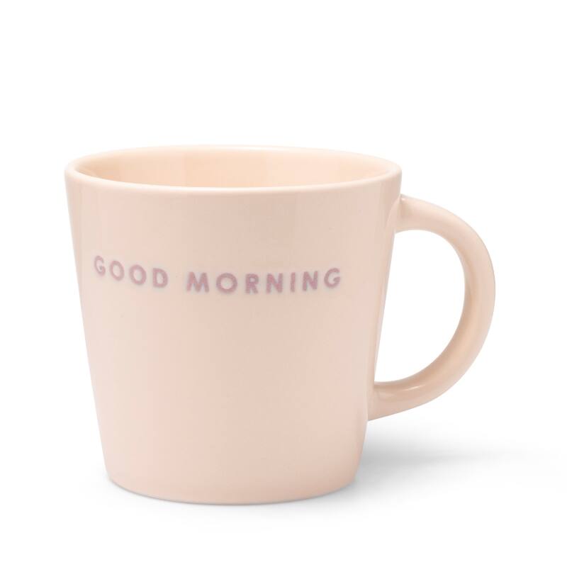 VONDELS Cappuccino cup ceramic good morning ecru 250ml