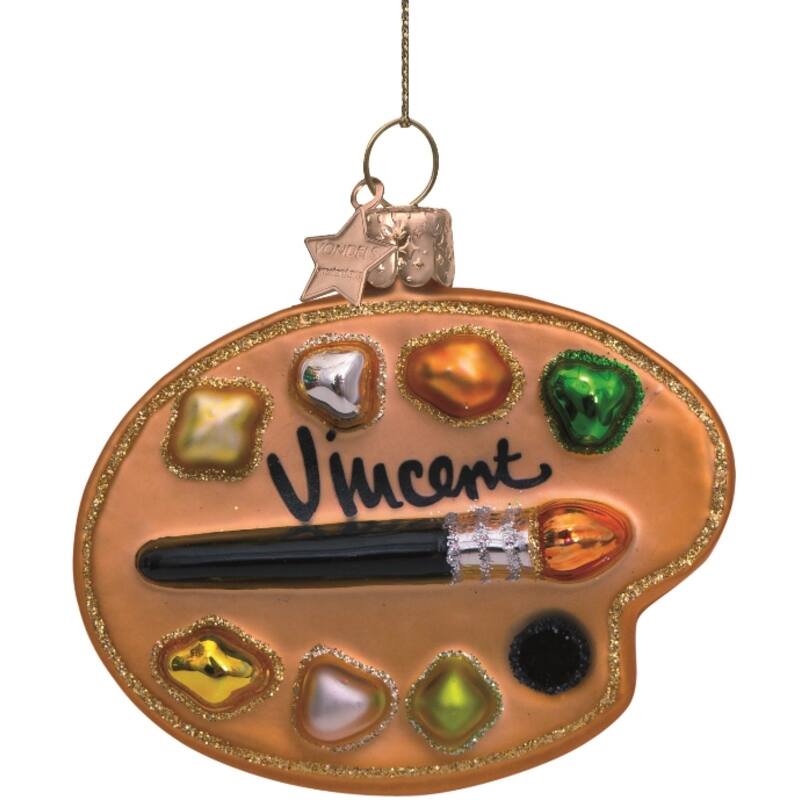 VONDELS Ornament glass Van Gogh painting palette