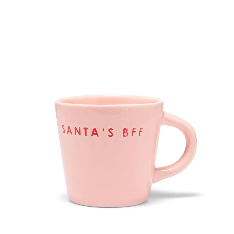 VONDELS Espresso Cup ceramic santas bff pink 80ml