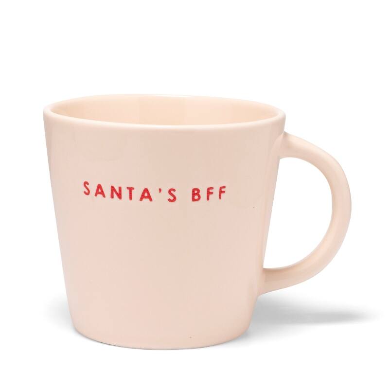 VONDELS Cappuccino Cup ceramic santas bff ecru 250ml