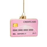 VONDELS Ornament glass pink opal credit card H7cm