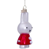 VONDELS Ornament glass Nijntje Miffy santa dress