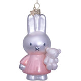 VONDELS Ornament glass Nijntje Miffy baby pink w bear