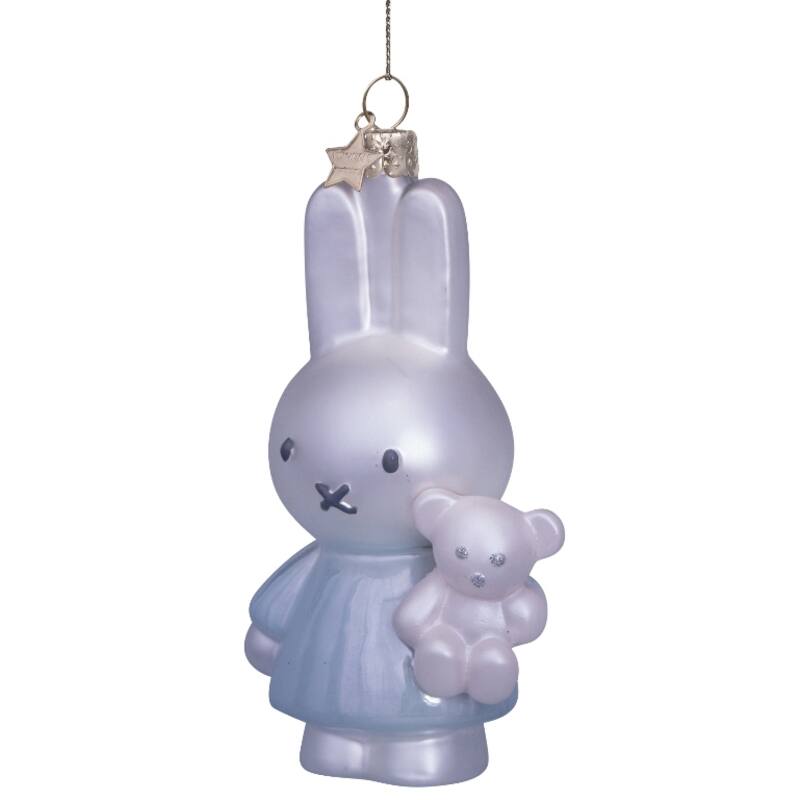 VONDELS Ornament glass Nijntje Miffy baby blue w bear 