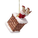 VONDELS Ornament glass chimney mrs Santa Claus H10cm