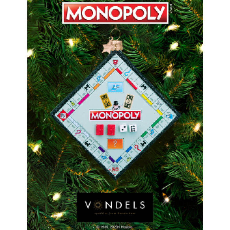 VONDELS Ornament glass Monopoly playing board ENG