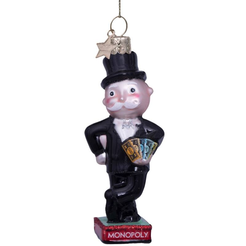 VONDELS Ornament glass Monopoly rich uncle Pennybags