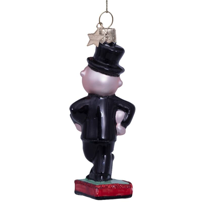 VONDELS Ornament glass Monopoly rich uncle Pennybags