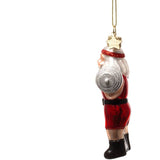 VONDELS Ornament glass lifting dumbbells santa