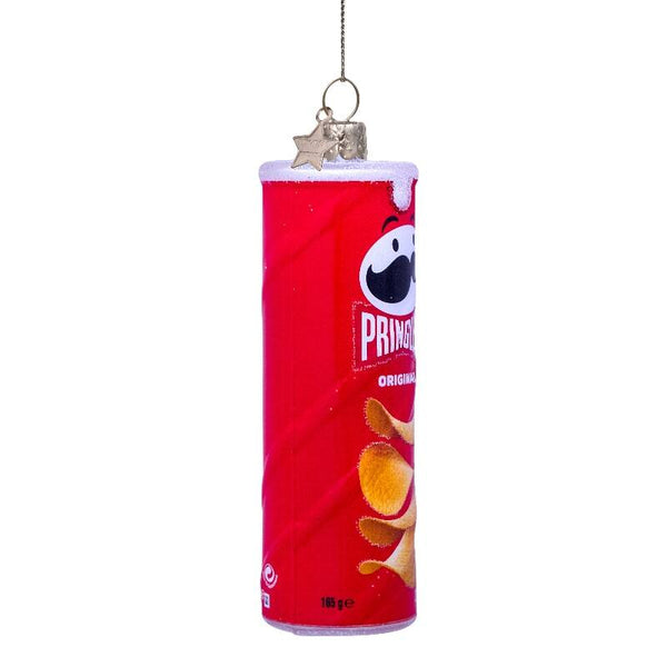 VONDELS Ornament glass opal red Pringles H11cm