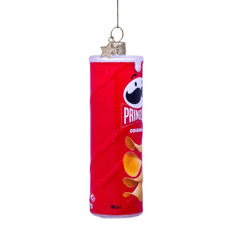 VONDELS Ornament glass opal red Pringles H11cm