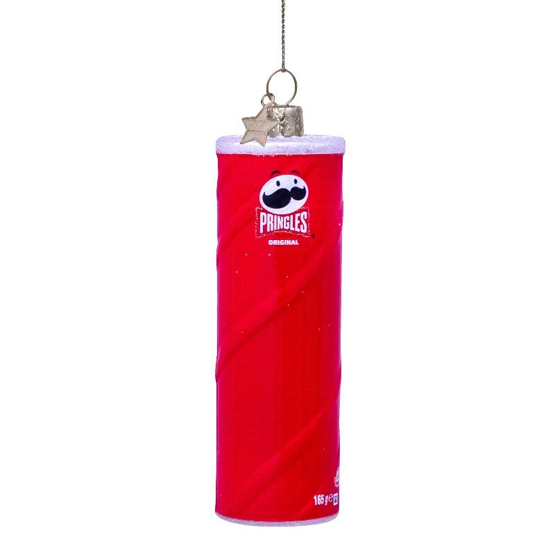 VONDELS Ornament glass opal red Pringles H11cm