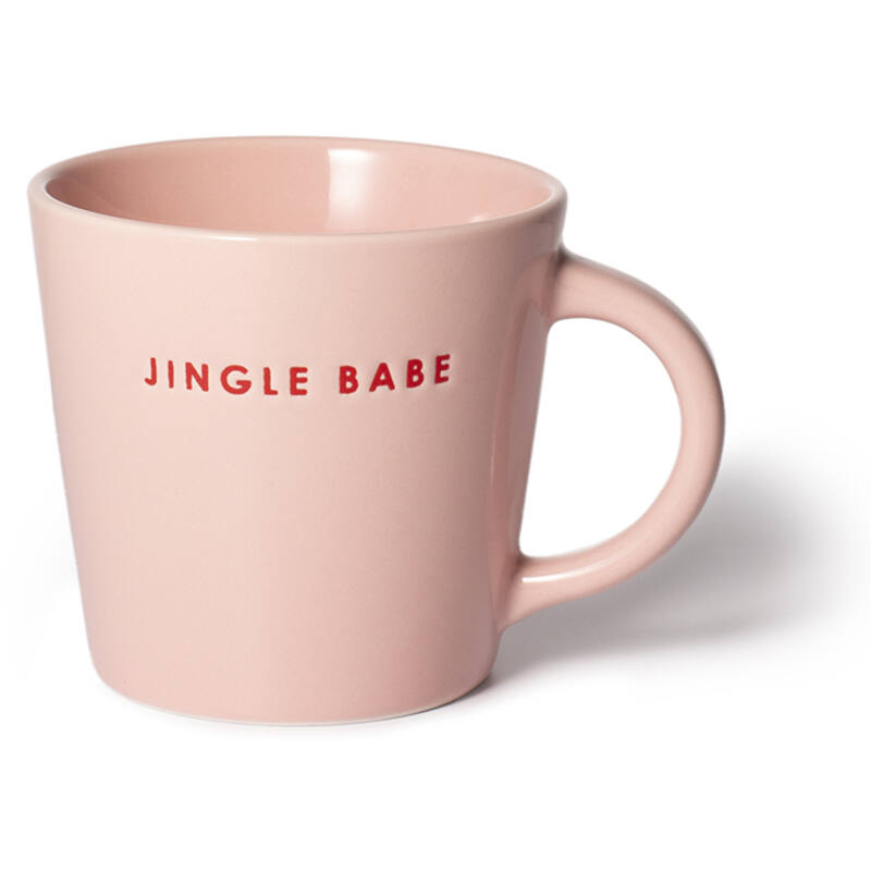 VONDELS Ceramic cappuccino cup JINGLE BABE pink 250ml