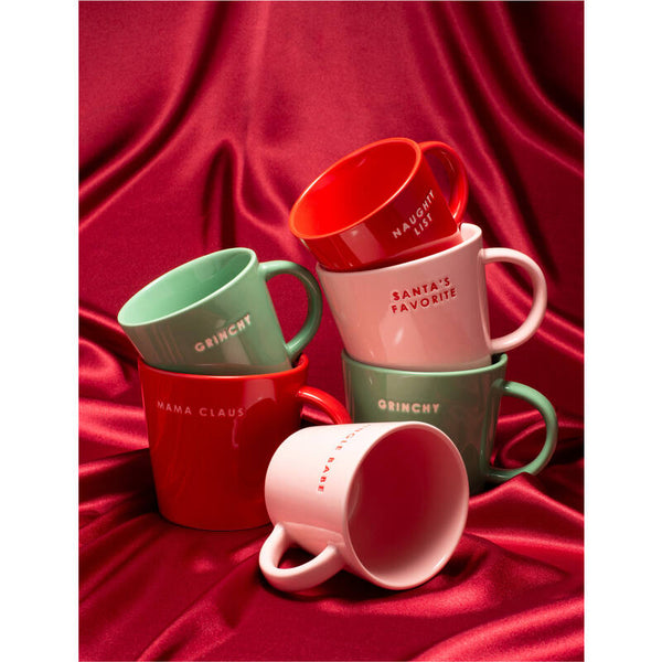 VONDELS Ceramic cappuccino cup NAUGHTY LIST red 250ml