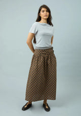 CHECK BUCKLE SKIRT - MULTI CHECK