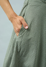 GINGHAM BALLOON CAMI DRESS - MULTI CHECK