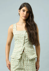 VINTAGE ROSE TOP - OAT