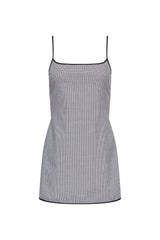 VOYAGE MINI DRESS - NOIR GINGHAM