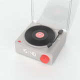 MOB VS-80 RETRO SPEAKER CLOCK - GREY