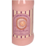 Vase Aperitif Sun Earthenware Pink 6.5 x 21.8 cm
