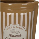 Vase Granola Almond Earthenware Brown 16x9x22.5cm