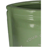 Vase Matcha Fine Earthenware Green 16x9x22.5cm