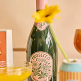 Vase Prosecco Bottle Earthenware Green 9.8x9.8x32