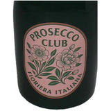 Vase Prosecco Bottle Earthenware Green 9.8x9.8x32