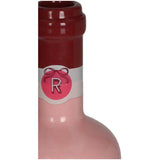 Vase Wine Bottle Earthenware Roze 8x8x29cm