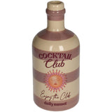 Vase cocktail bottle earthenware multi