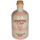 Vase cocktail bottle earthenware multi 9.5x21.5cm