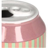 Vase seltz tin earthenware Pink 7x7x11.3cm