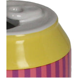 Vase seltz tin earthenware Yellow 7x7x11.3cm